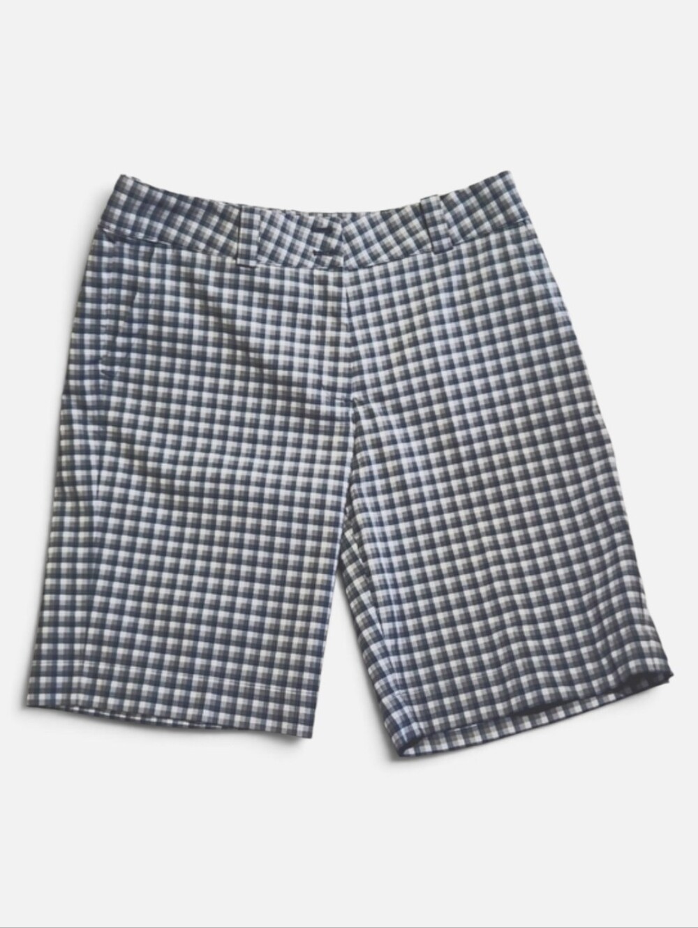 Nike- Women's(M) Gray and White Plaid Golf Shorts